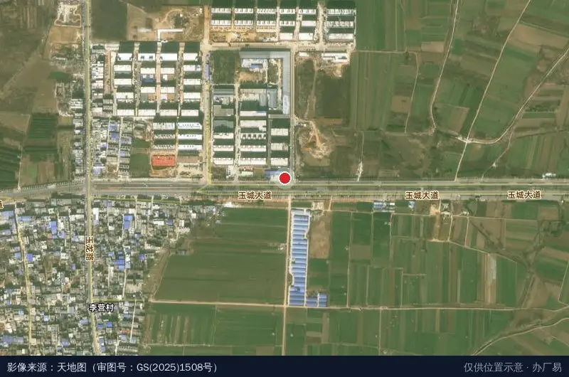 中国玉石智谷产业园卫星位置示意图