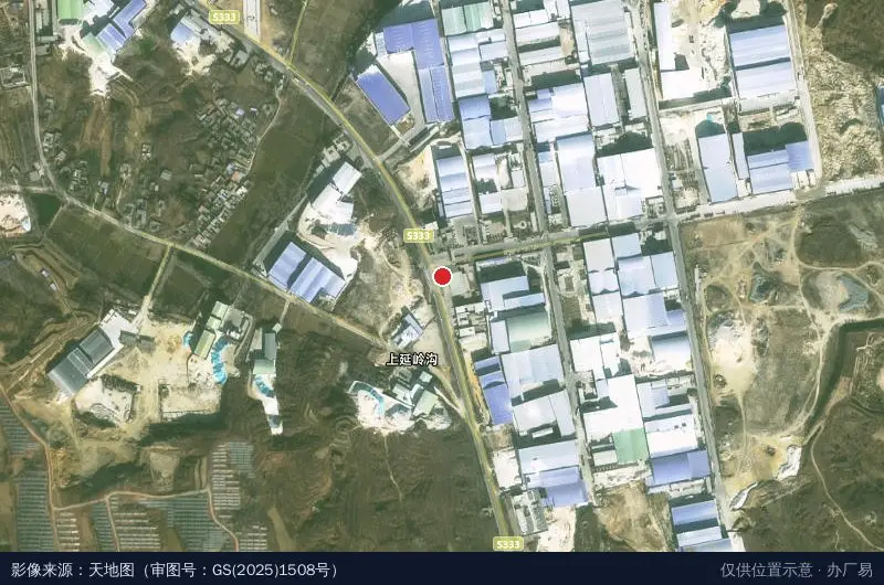 南召县长岭工业园卫星位置示意图