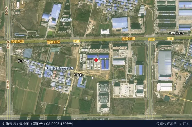 汇融智慧产业园卫星位置示意图