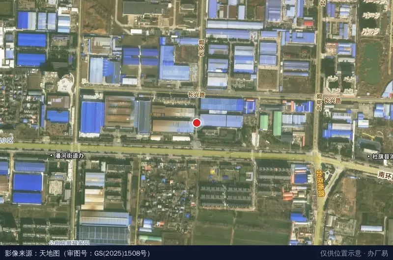 中国兵器河南红阳(社旗)工业园卫星位置示意图