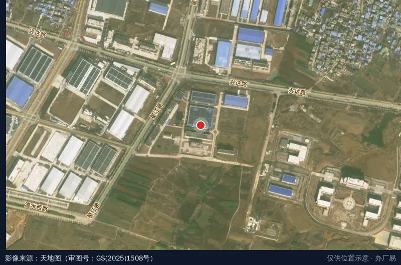 河南省奥凯盛科技园卫星位置示意图