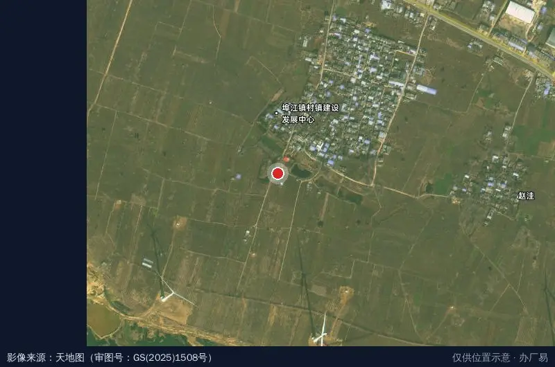 桐柏朱砂红桃产业园卫星位置示意图