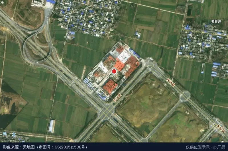 南阳市宛城区总部经济港(建设中)卫星位置示意图