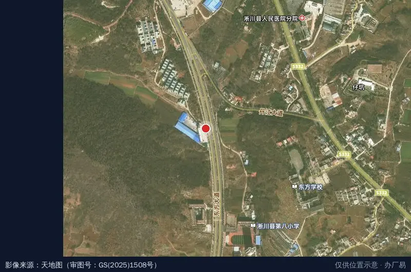 淅川县德华物流园卫星位置示意图