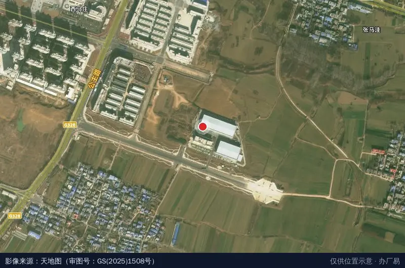 唐河县综合物流园卫星位置示意图
