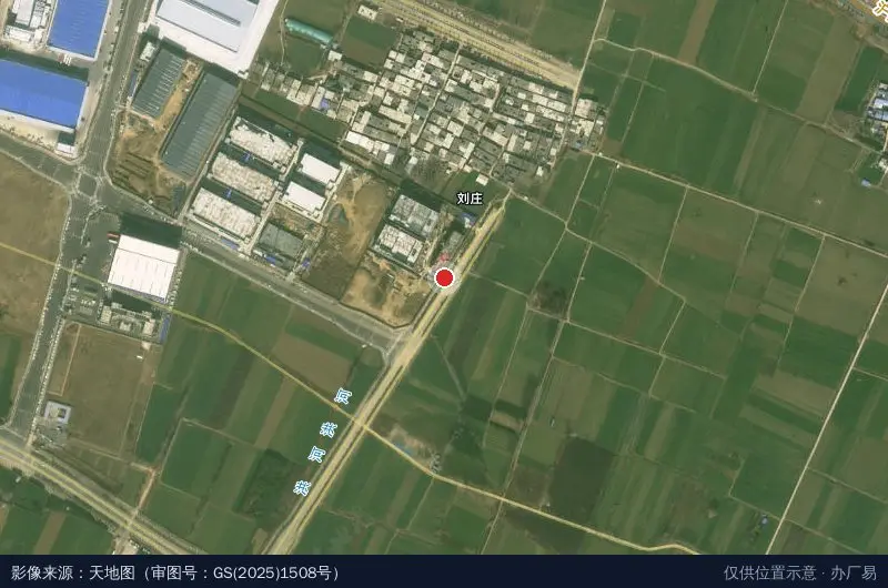 宛宇实业肉制品产业园卫星位置示意图