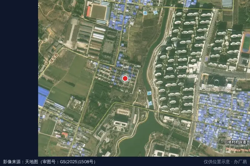 七里园乡向阳艾草电商产业园卫星位置示意图