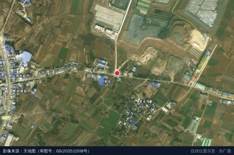 南阳市职教园区循环经济产业园卫星位置示意图