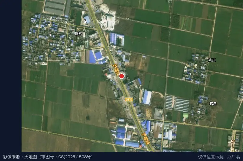 宛城区个体私营经济协会汉冢分会卫星位置示意图