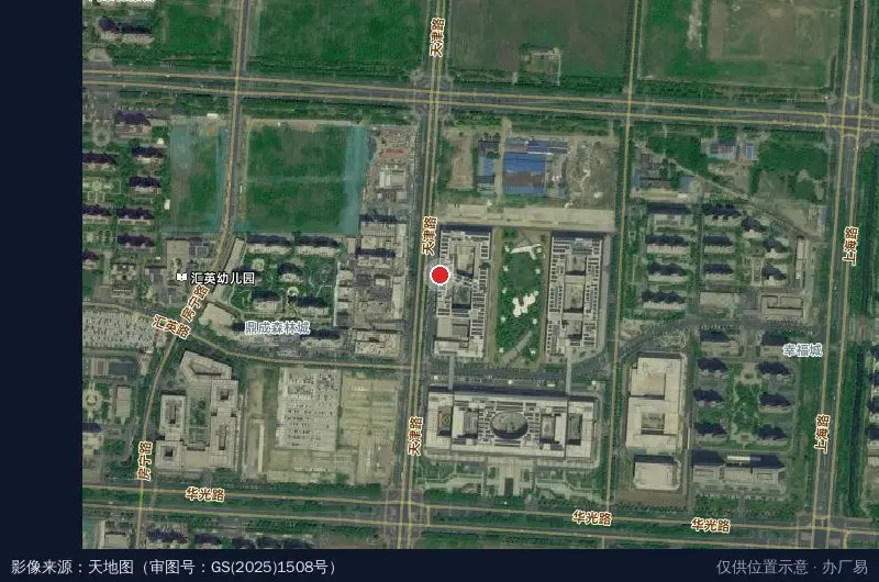 淄博创新谷E区卫星位置示意图