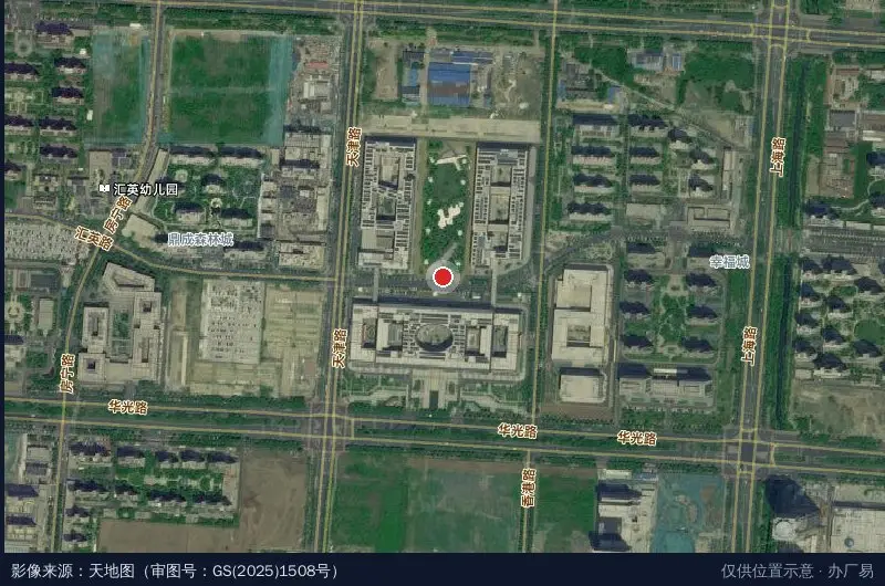 淄博创新谷卫星位置示意图