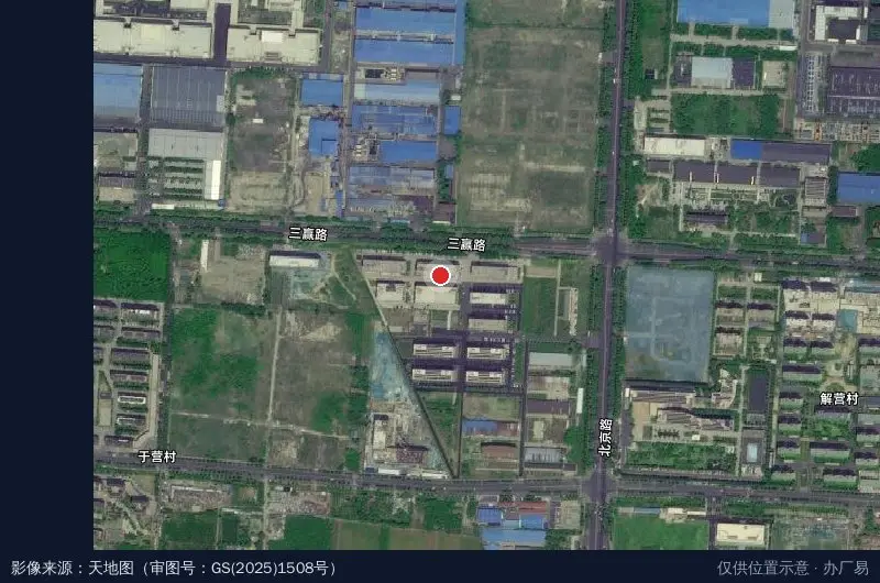 山东天阔工业园B座卫星位置示意图