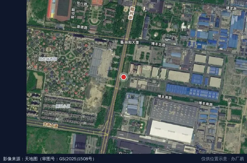 桓台新材料产业园卫星位置示意图