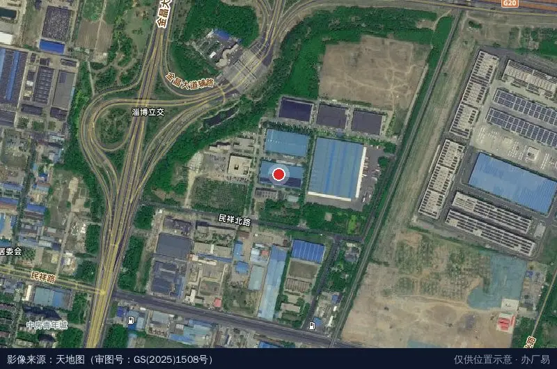 华鸿出版产业园卫星位置示意图