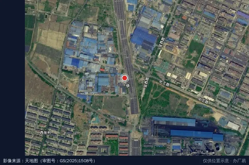 东张工业园6号卫星位置示意图