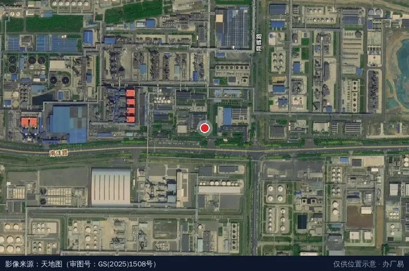齐翔腾达工业园卫星位置示意图
