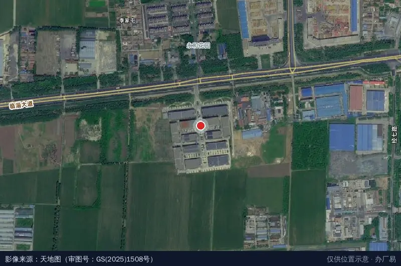 连城智谷·临淄数字产业孵化中心卫星位置示意图