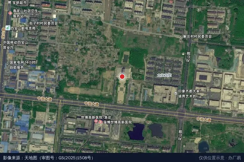 印象齐都卫星位置示意图