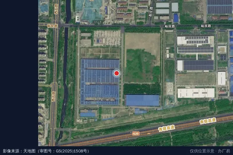淄柴工业园卫星位置示意图