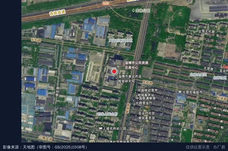 先进陶瓷产业创新园卫星位置示意图