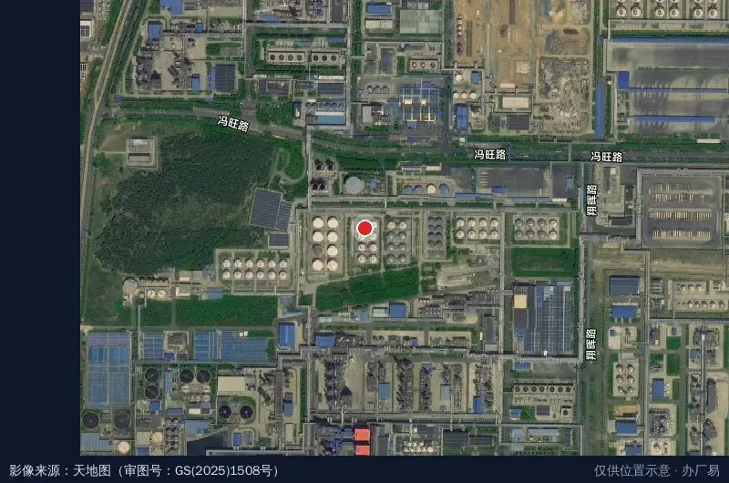 淄博齐翔腾达化工股份有限公司工业园卫星位置示意图