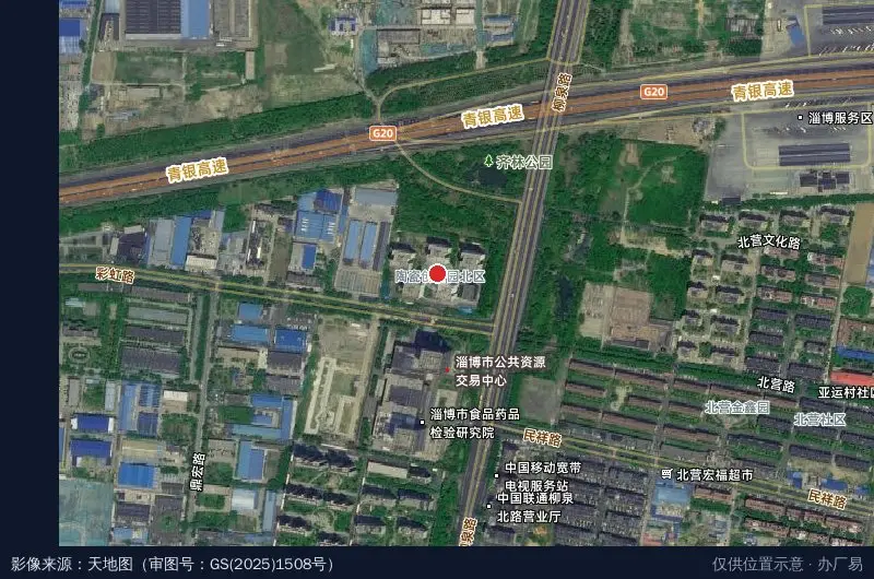 陶瓷创新园北区卫星位置示意图