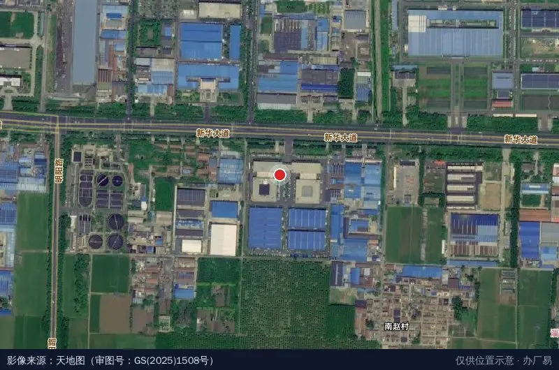 淄博弗徕威机器人产业园卫星位置示意图