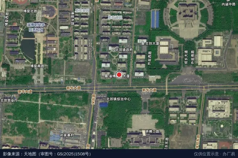 大学城创业中心卫星位置示意图