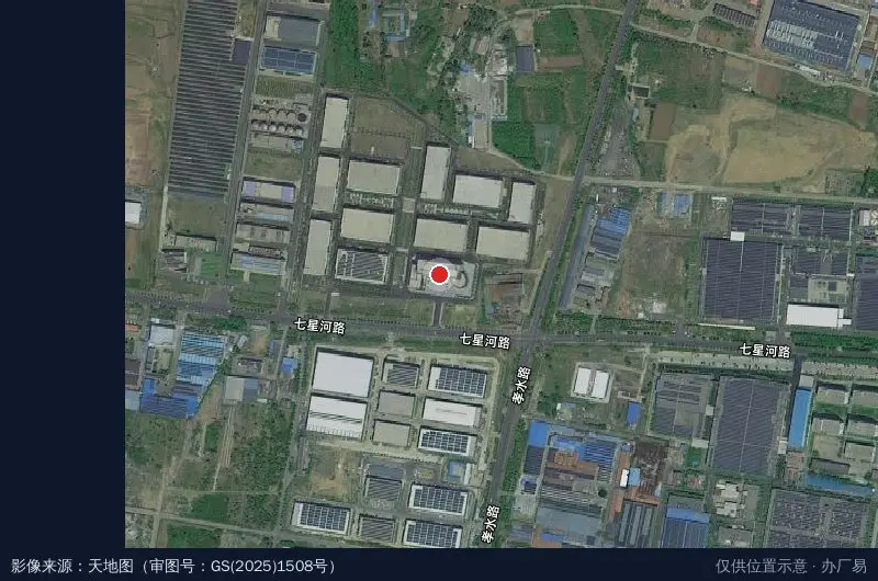 中建筑港集团淄川生物医药产业园卫星位置示意图
