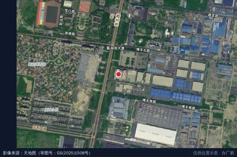 桓台跨境电商产业园卫星位置示意图
