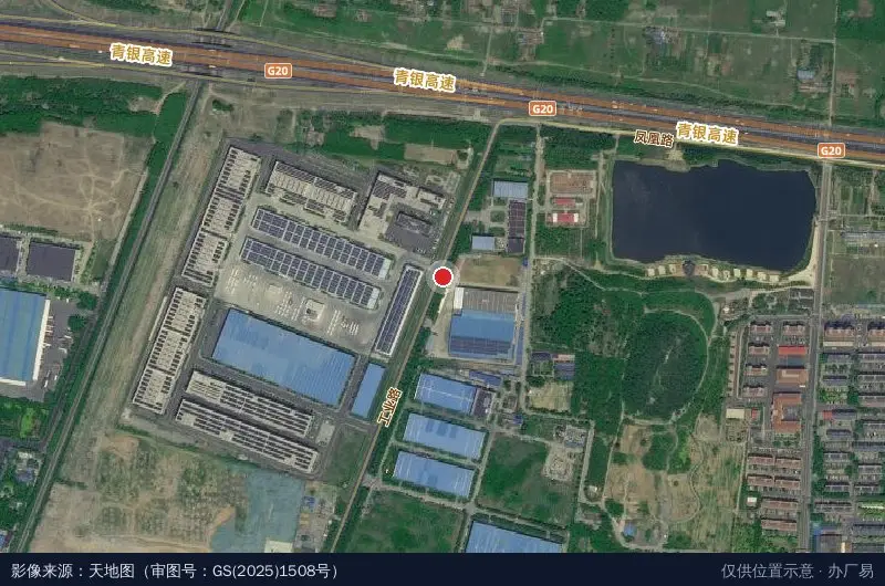 齐鲁储能谷零碳智慧产业园卫星位置示意图