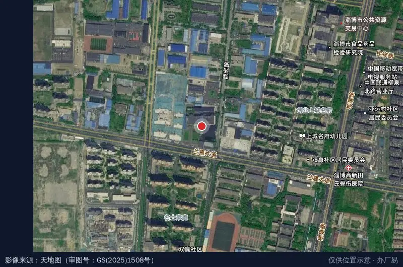 幸运风工业园卫星位置示意图