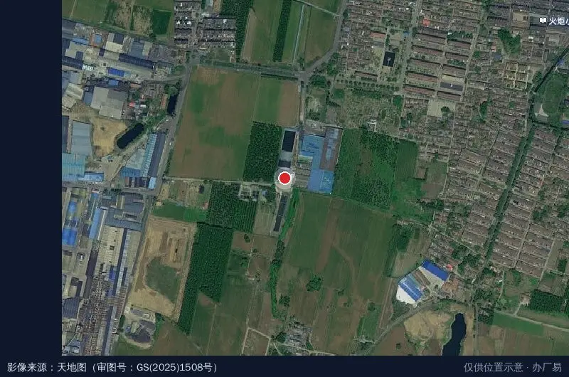 淄博经开区森泽水产养殖场卫星位置示意图