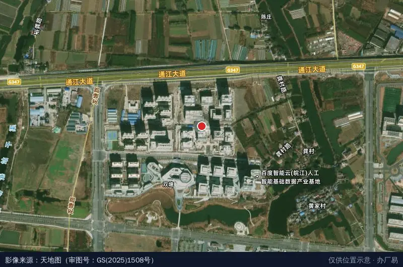 芜湖湾谷总部经济园卫星位置示意图