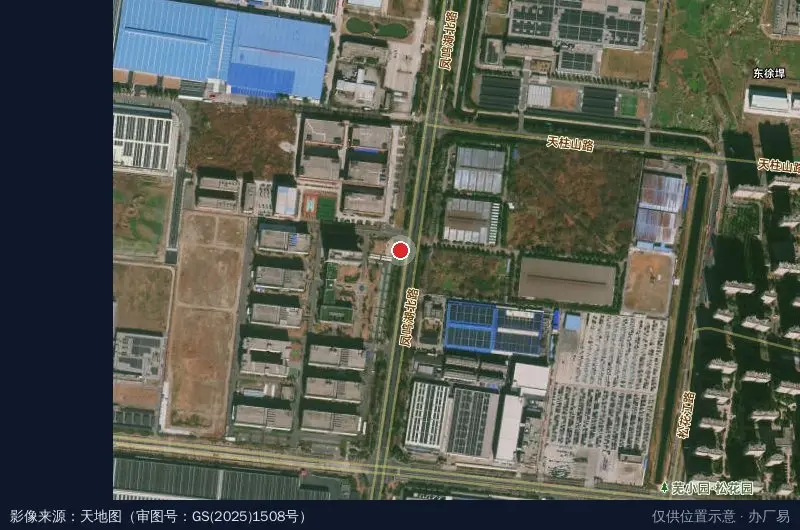 芜湖聚飞光电工业园卫星位置示意图
