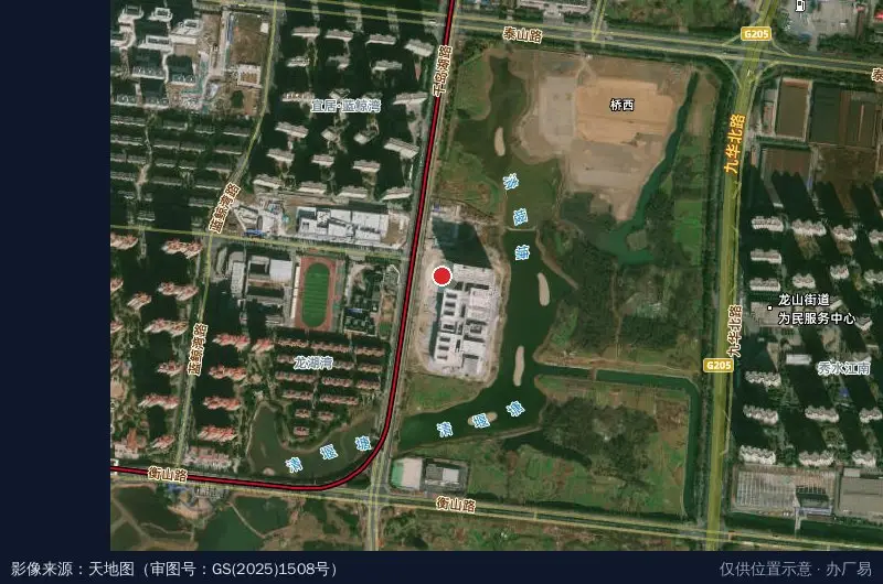 蜻蜓湖科技园卫星位置示意图