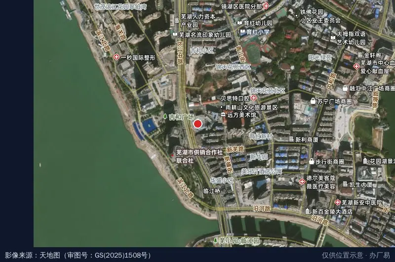 仁联集团总部经济园区卫星位置示意图