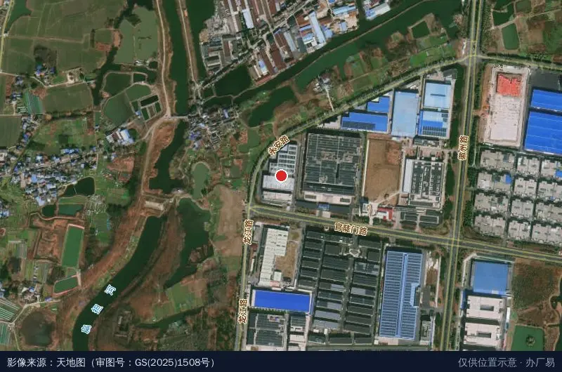 蝶爱产业园卫星位置示意图