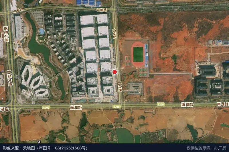 中国建筑第四工程局芜湖宜航工业产业园(工业上楼)项目卫星位置示意图