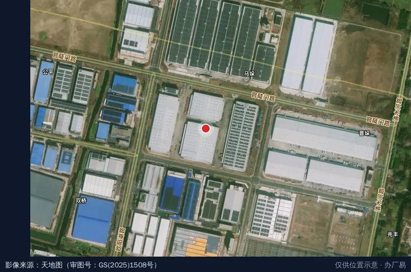 丰树芜湖国际产业园(建设中)卫星位置示意图