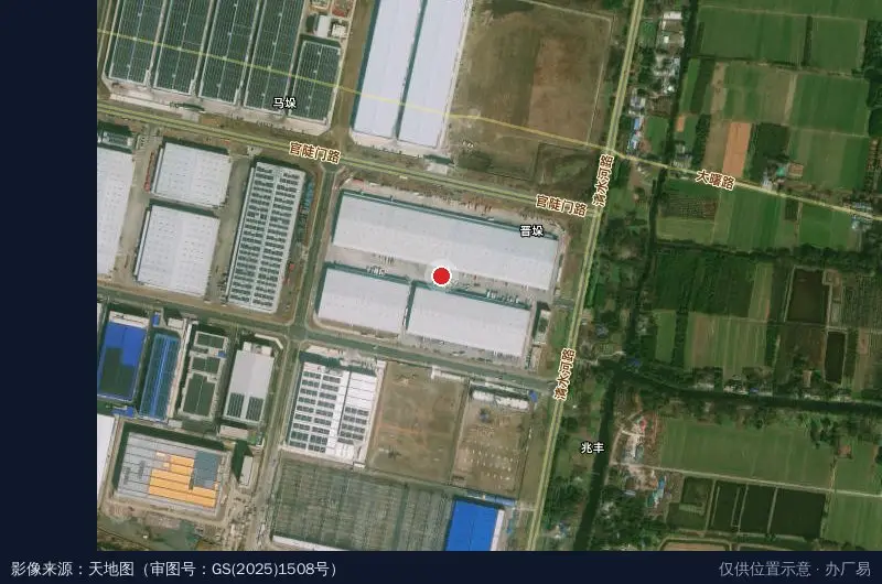 京东芜湖智能供应链产业园(建设中)卫星位置示意图