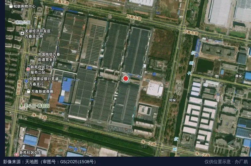 万众创业园卫星位置示意图