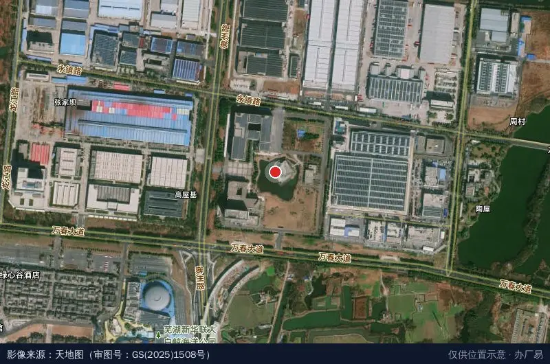 中电鑫龙科技园卫星位置示意图