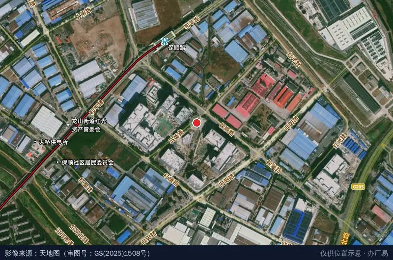 凤鸣汽车电子科技园卫星位置示意图