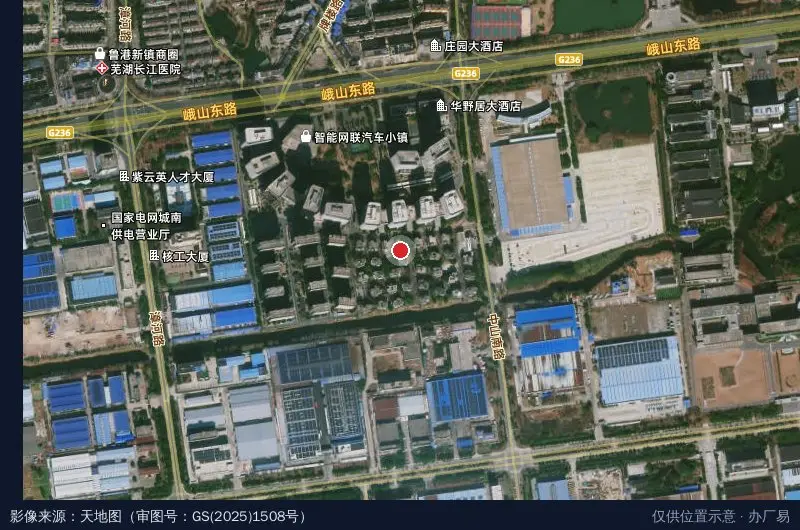 芜湖科技产业园B区卫星位置示意图