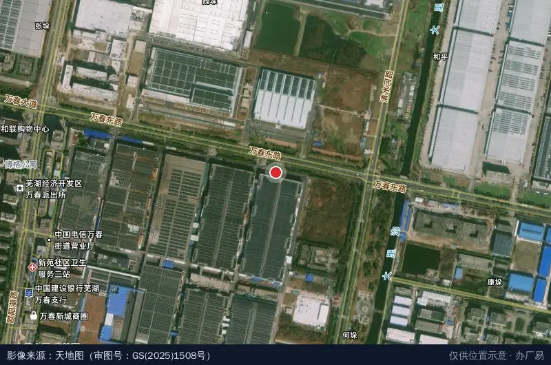 凤鸣智慧科技园卫星位置示意图
