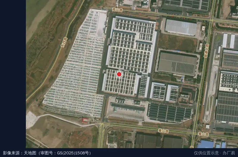 奇瑞汽车股份有限公司滨江物流园卫星位置示意图