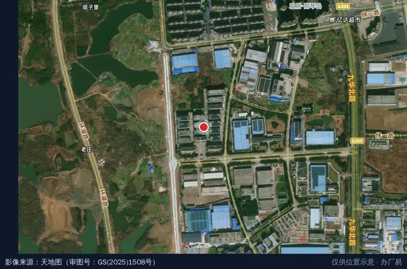 芜湖海通医药物流产业园卫星位置示意图