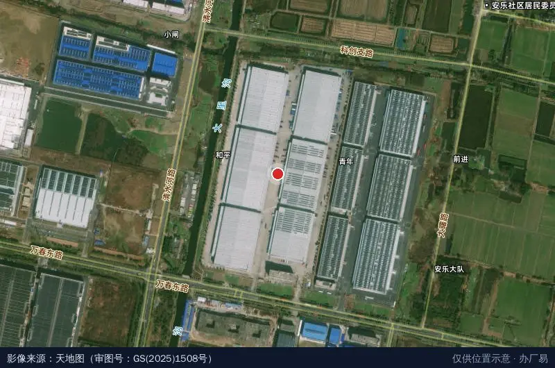 普洛斯芜湖经开物流园卫星位置示意图