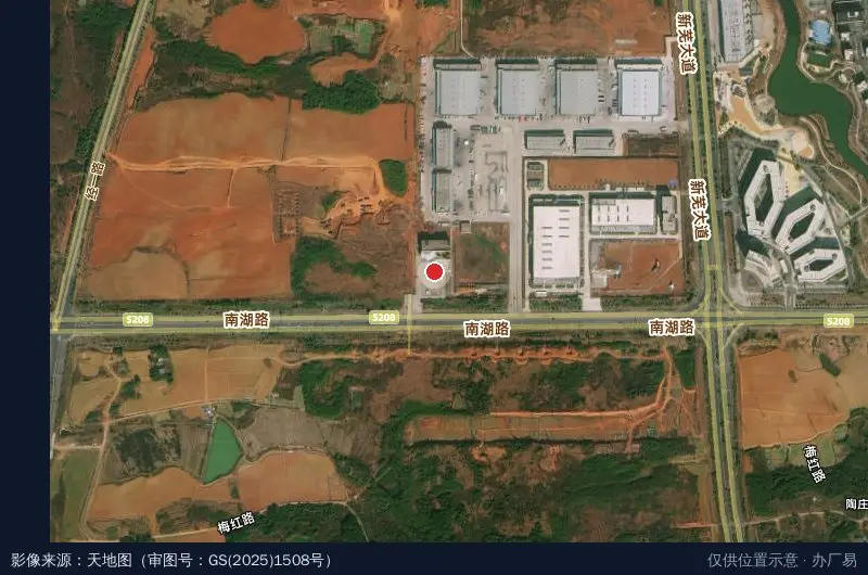林安国际商贸物流园卫星位置示意图